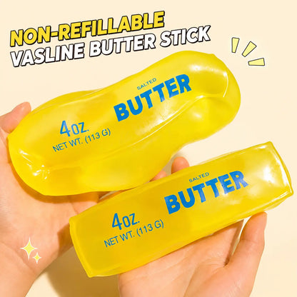 Large Petroleum Jelly-Filled Butter Stick Squishy - Ultra-Soft Moldable Shape Stress Relief Toy, Office Decor, Adult Party Gift