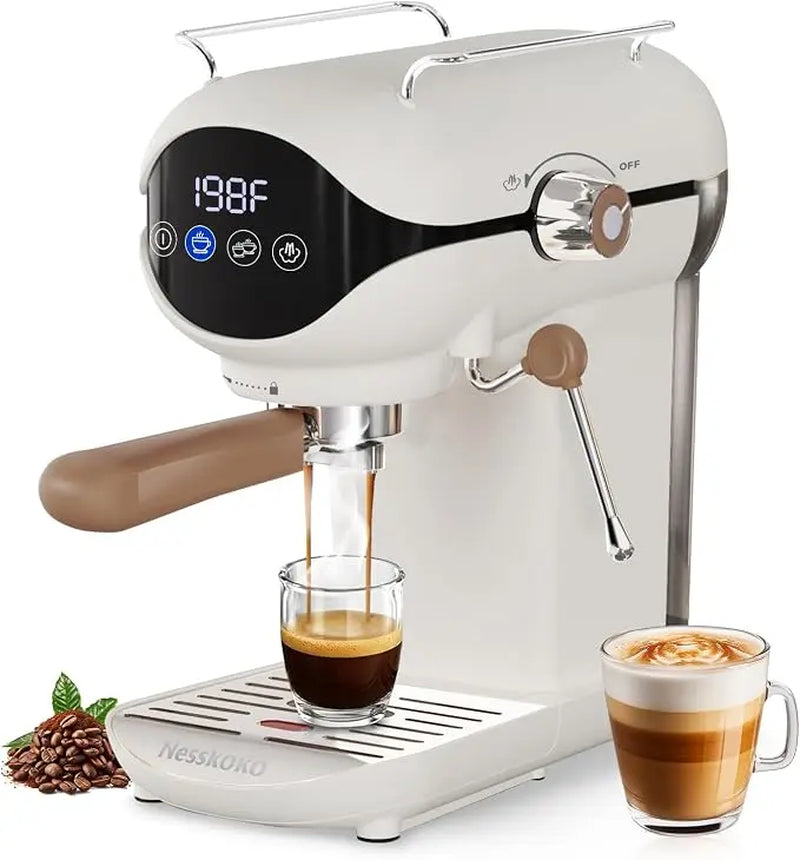 Professional 20-Bar Espresso Machine, Cappuccino Coffee Machines with Steam Frother for Home Use, Coffee Brewer