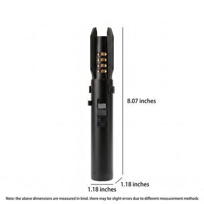 Windproof Jet Torch Lighter, Refillable Butane Gas Igniter with Adjustable Flame & Safety Lock for Candles Grill Outdoor (No Fuel)