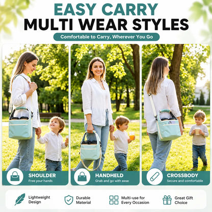 6-Cup Portable Drink Carrier Bag, Reusable Polyester Fabric Tote with Adjustable Dividers - Multi-Cup Organiser for Takeout & Outdoor Events, Multi-Cup Holders