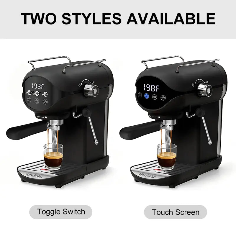 Professional 20-Bar Espresso Machine, Cappuccino Coffee Machines with Steam Frother for Home Use, Coffee Brewer