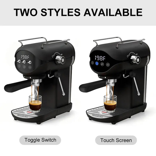 Professional 20-Bar Espresso Machine, Cappuccino Coffee Machines with Steam Frother for Home Use, Coffee Brewer
