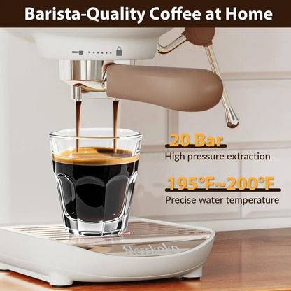 Professional 20-Bar Espresso Machine, Cappuccino Coffee Machines with Steam Frother for Home Use, Coffee Brewer