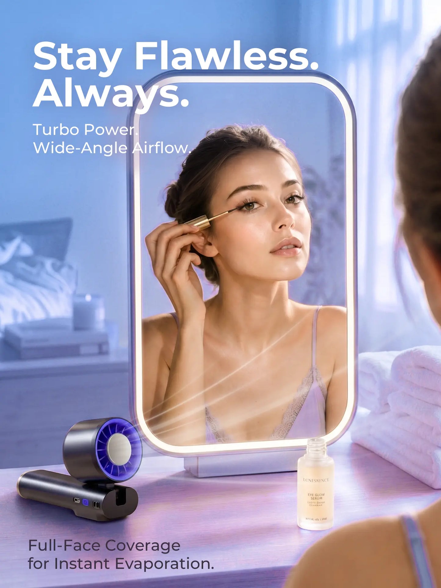 199-Level Precision Wind Control Cordless Portable Cooling Fan - Foldable, Adjustable, Automatic Settings for Enhanced Airflow, Ideal for Summer Travel and Outdoor Use