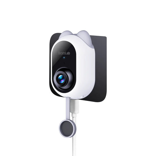 BOTSLAB 4MP Dual-Lens Wireless Home Security Camera, No-Drill Indoor Smart Home Gadget, 2560X1440 Truecolor Night Vision, Anti-Glare, AI Human Detection, 24/7 Recording, App Alerts, 5Ghz-2.4Ghz Wi-Fi, Easy Quick Install, Wireless Security Cameras, Securit
