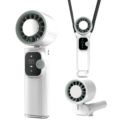199-Level Precision Wind Control Cordless Portable Cooling Fan - Foldable, Adjustable, Automatic Settings for Enhanced Airflow, Ideal for Summer Travel and Outdoor Use