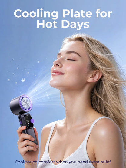 199-Level Precision Wind Control Cordless Portable Cooling Fan - Foldable, Adjustable, Automatic Settings for Enhanced Airflow, Ideal for Summer Travel and Outdoor Use